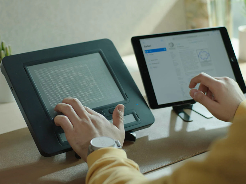 Tactile Graphics Display for Viasually Impaired