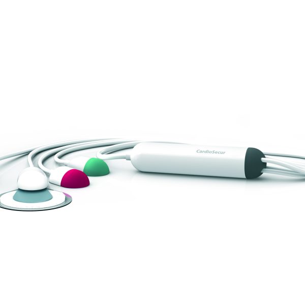 CardioSecur Pro portable ECG device with 4 electrodes