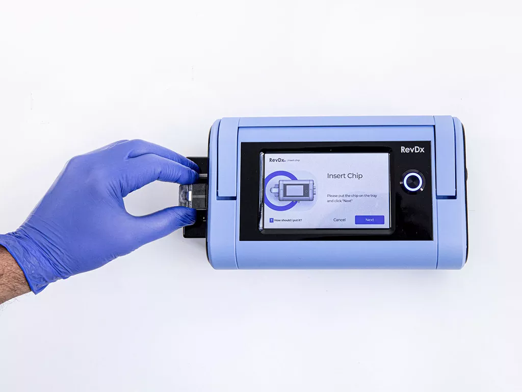 RevDx™ Portable Blood Lab: Rapid Fingertip CBC & Digital Microscopy