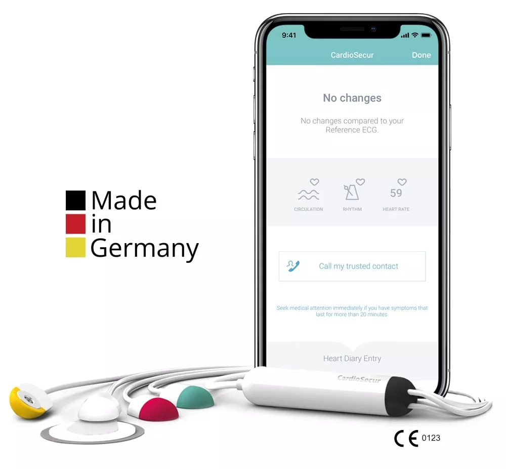 CardioSecur Active: Προσωπικός Καρδιογράφος 15 Απαγωγών για Smartphone