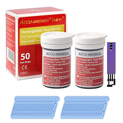 Hemoglobin test strips for Accu-Answer ISAW (50pcs)