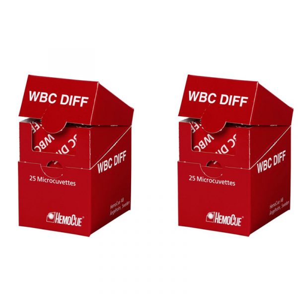 Microcuvettes for Hemocue WBC DIFF System  (25 Pieces)