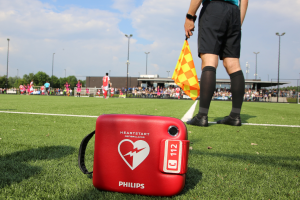 Philips AEds on soccer field