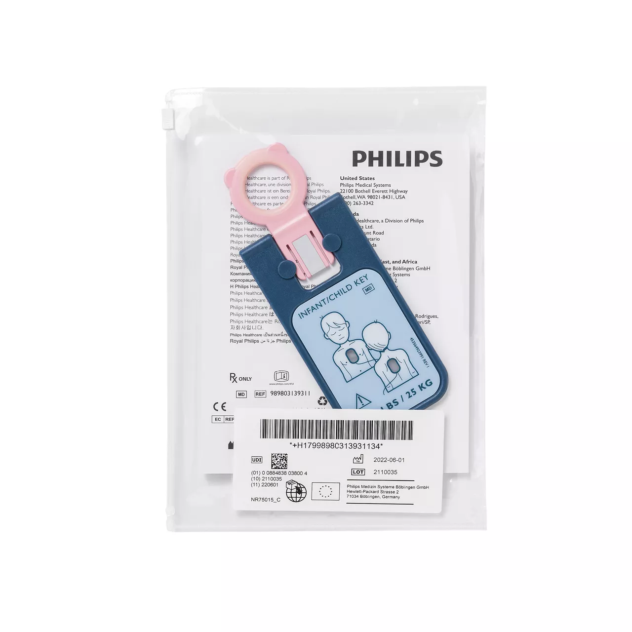 Philips HeartStart FRx Infant/Child Key: Reusable Pediatric Mode Activator