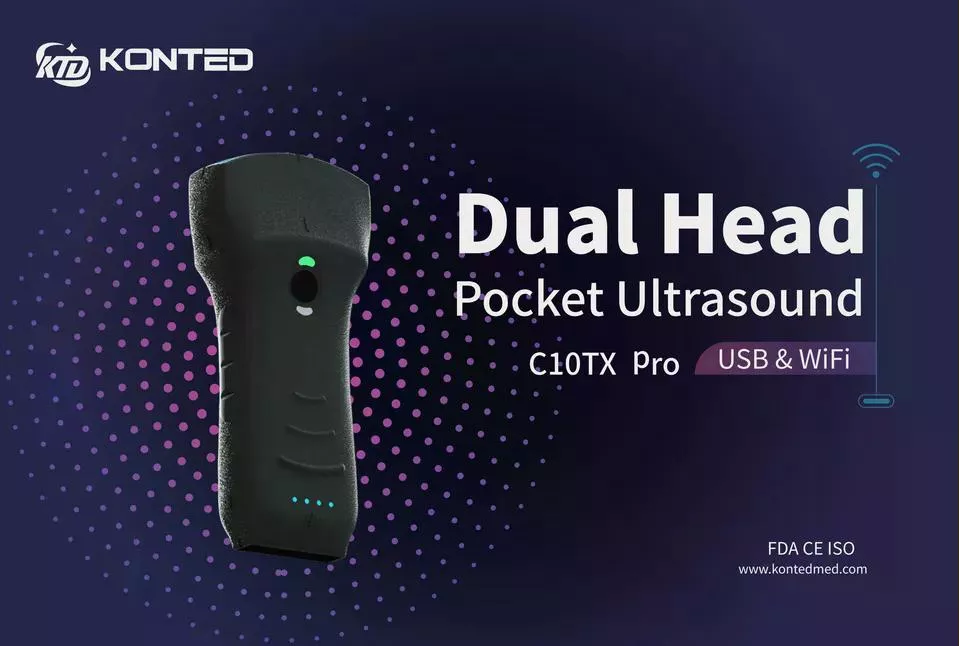 KONTED C10TXpro 3-in-1 Handheld Wireless Ultrasound (192 Elements | 64-Channel)